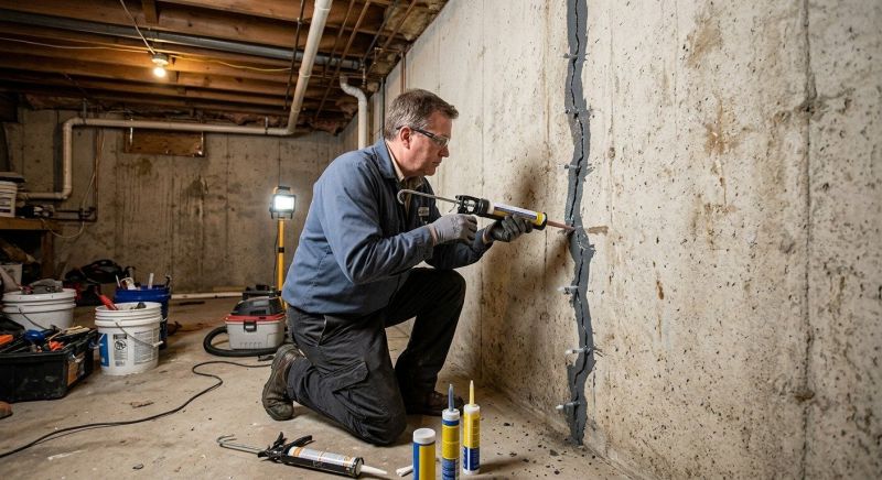 Basement Crack Repair in Anoka County, MN