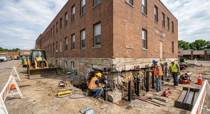 Commercial Foundation Repair in Anoka County, MN