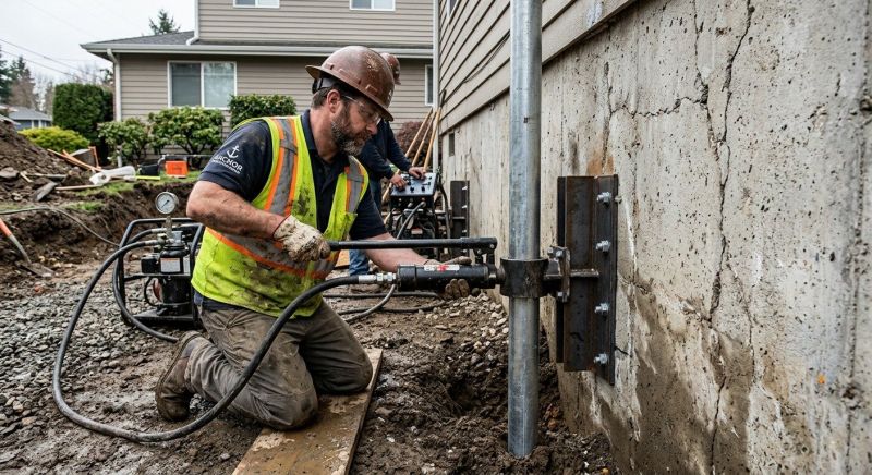 Concrete Foundation Leveling in Anoka County, MN