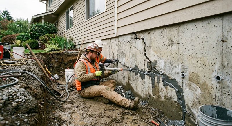 Cracked Foundation Repair in Champlin, MN