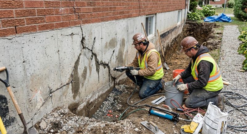 Cracked Foundation Repair in Hamel, MN
