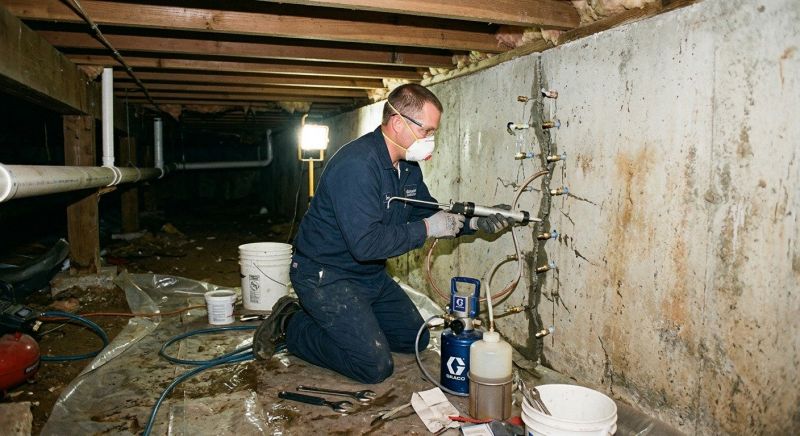 Crawlspace Foundation Repair in Andover, MN