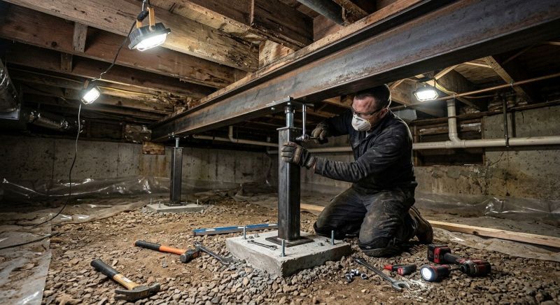 Crawlspace Structural Repair in Anoka County, MN