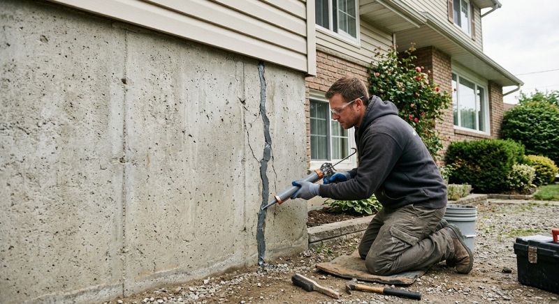 Foundation Crack Sealing in Anoka County, MN