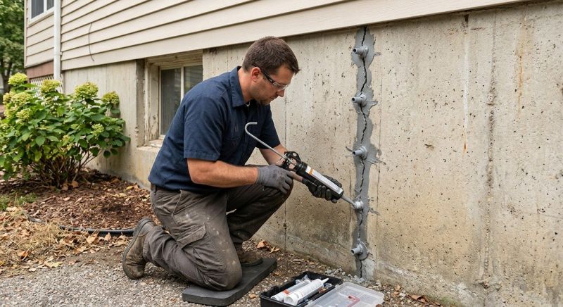 Foundation Crack Sealing in Anoka County, MN