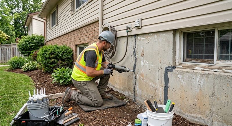 Foundation Crack Sealing in Anoka County, MN