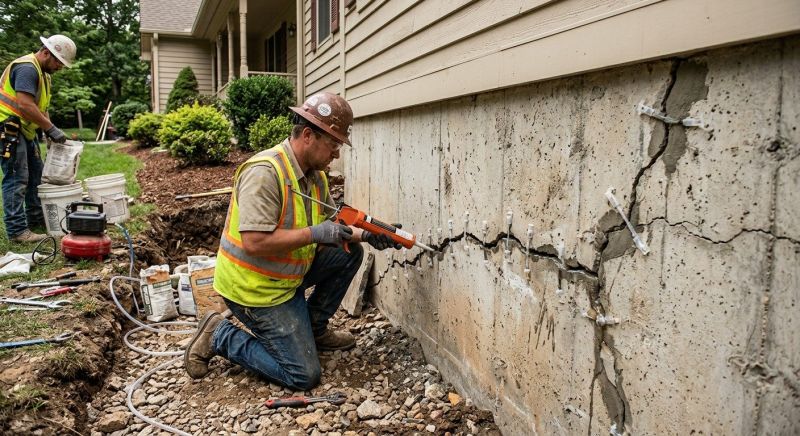 Foundation Cracks Repair in Anoka County, MN