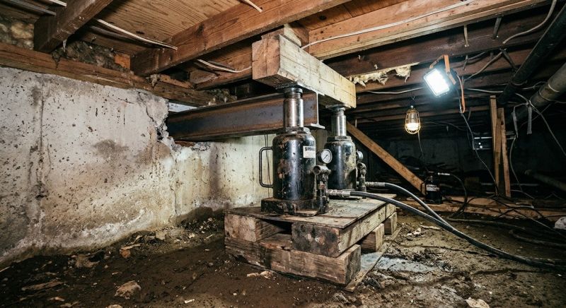 Foundation Jacking in Andover, MN