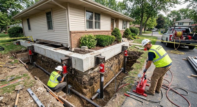 Foundation Jacking in Hugo, MN