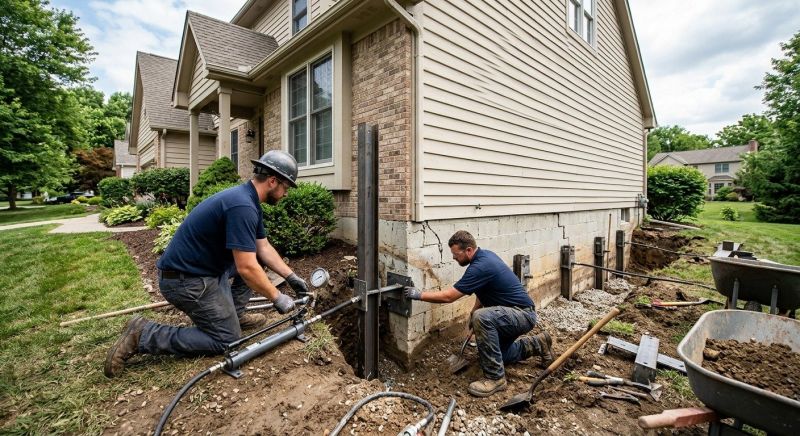 Foundation Pier Repair in Anoka County, MN