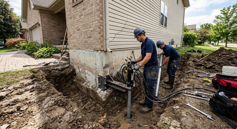 Foundation Settlement Repair in Anoka County, MN