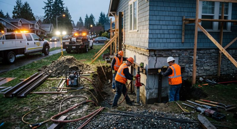 Foundation Stabilizing in Andover, MN