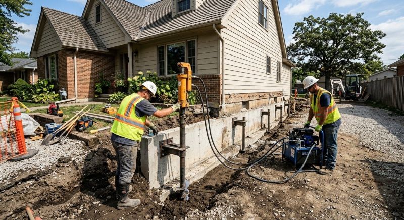 Foundation Stabilizing in Isanti County, MN