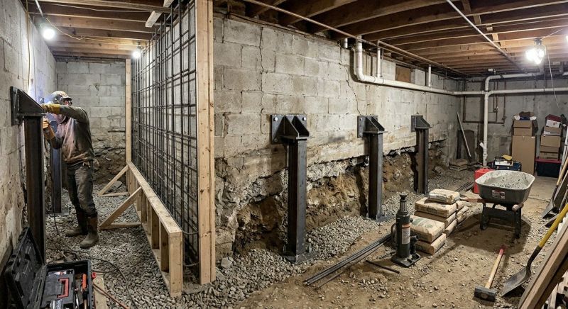 Foundation Stabilizing in Princeton, MN