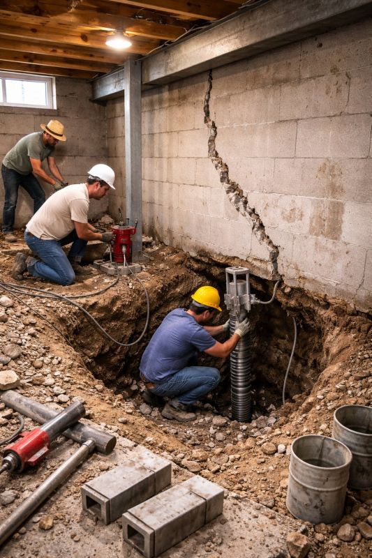 Foundation Structural Repair in Anoka County, MN