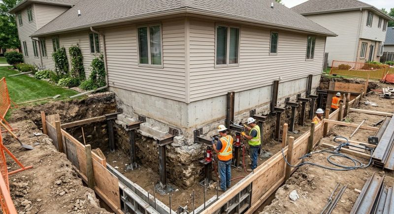 Foundation Underpinning in Anoka County, MN