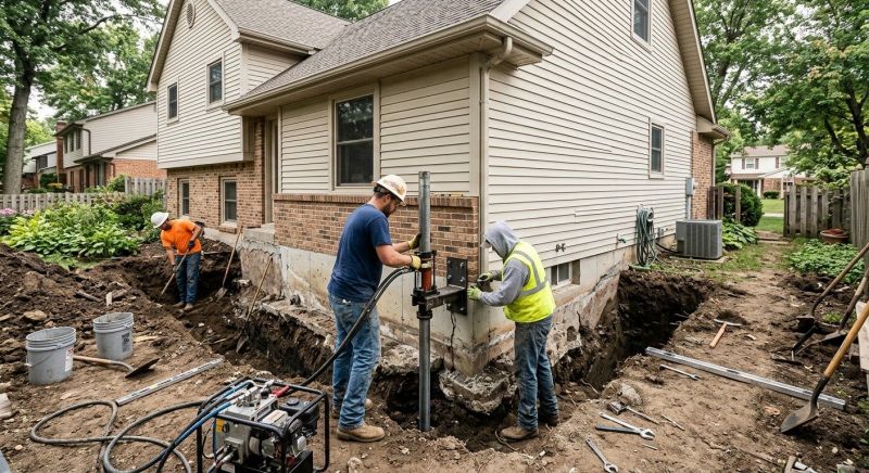 House Foundation Repair in Elk River, MN