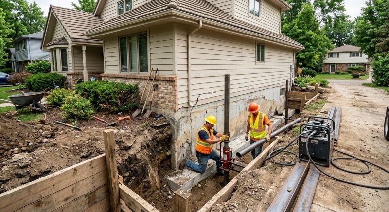 Residential Foundation Repair in Anoka County, MN