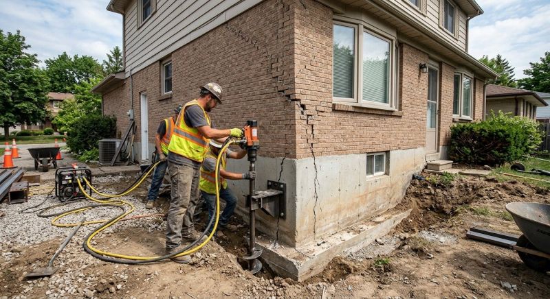 Settling Foundation Service in Anoka County, MN