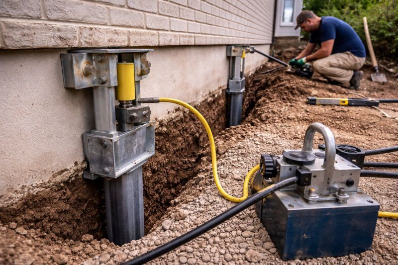 Sinking Foundation Repair in Rogers, MN