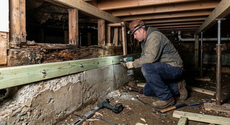 Sinking Foundation Repair in Saint Francis, MN