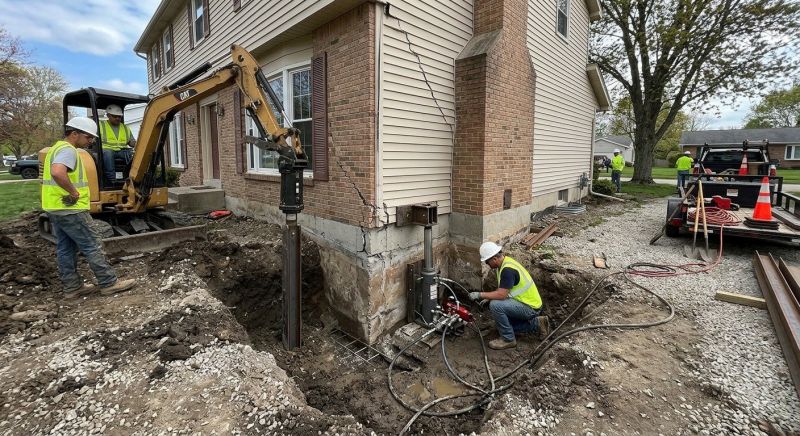 Sinking Foundation Repair in Wright County, MN