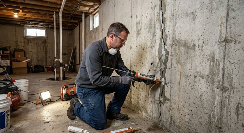 Structural Crack Repair in Anoka County, MN